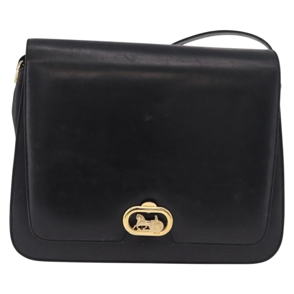 Celine Horse Carriage Shoulder Bag Black